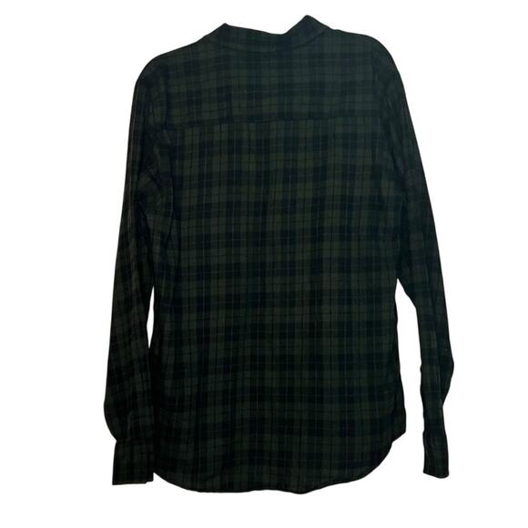 RSQ Green Flannel Button Up L - Picture 3 of 3